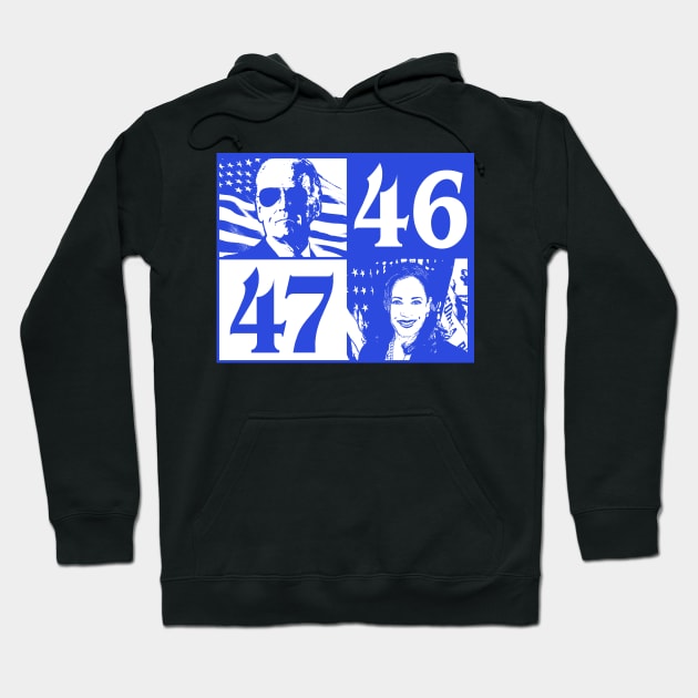 Joe Biden 46 | Kamala Harris 47 Hoodie by TextTees